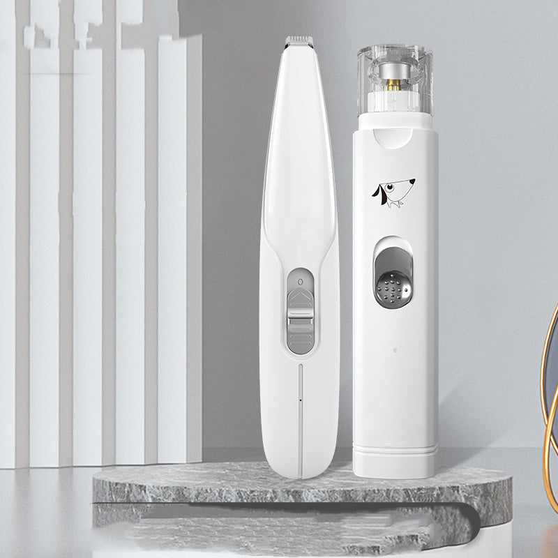 HKM-110547 Rechargeable Pet Paw Hair Trimmer with LED Light and Upgraded Cutter Head for Easy Grooming