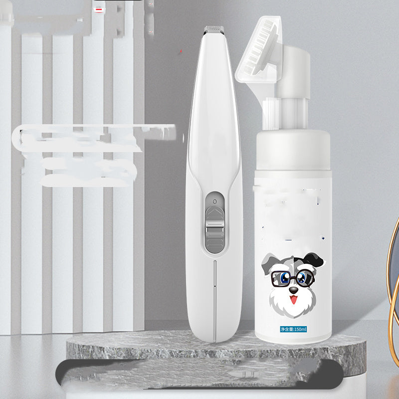 HKM-110547 Rechargeable Pet Paw Hair Trimmer with LED Light and Upgraded Cutter Head for Easy Grooming