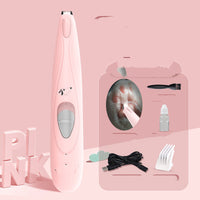 HKM-110547 Rechargeable Pet Paw Hair Trimmer with LED Light and Upgraded Cutter Head for Easy Grooming