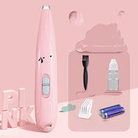 HKM-110547 Rechargeable Pet Paw Hair Trimmer with LED Light and Upgraded Cutter Head for Easy Grooming