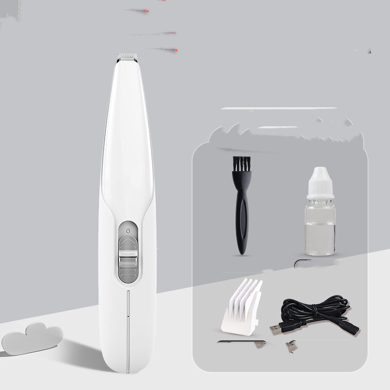 HKM-110547 Rechargeable Pet Paw Hair Trimmer with LED Light and Upgraded Cutter Head for Easy Grooming