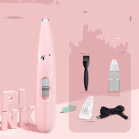 HKM-110547 Rechargeable Pet Paw Hair Trimmer with LED Light and Upgraded Cutter Head for Easy Grooming