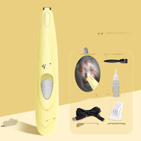 HKM-110547 Rechargeable Pet Paw Hair Trimmer with LED Light and Upgraded Cutter Head for Easy Grooming