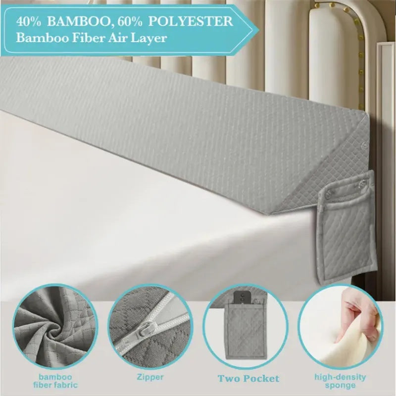 HKM-110611 Air Layer Fabric Gap Pillow with Diamond Pocket, 137x24.5x15cm