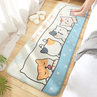 HKM-110611 Cartoon-Themed Wool Bedside Mat for Cozy Home Decor