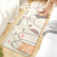 HKM-110611 Cartoon-Themed Wool Bedside Mat for Cozy Home Decor