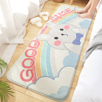 HKM-110611 Cartoon-Themed Wool Bedside Mat for Cozy Home Decor