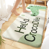 HKM-110611 Cartoon-Themed Wool Bedside Mat for Cozy Home Decor