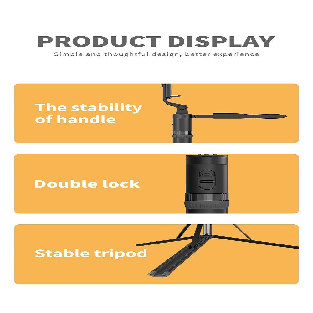 HKM-110675 Bluetooth Wireless Selfie Stick Tripod Foldable Monopod for iPhone Compatible