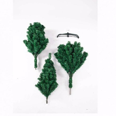 HKM-110739 5.5ft Green PVC Christmas Tree with 850 Branches and Metal Base