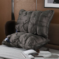 HKM-110739 Twisted Single Feather Velvet Pillow with Polyester Fiber Filling