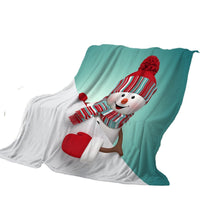 HKM-110931 Super Soft Flannel Blanket - Warm Cartoon Print Toss Blanket in Various Sizes and Colors