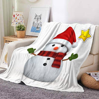 HKM-110931 Super Soft Flannel Blanket - Warm Cartoon Print Toss Blanket in Various Sizes and Colors