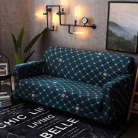HKM-110995 Elastic Slipcover for 3-Seat Sofa - Polyester Blend, Fits 190-230cm