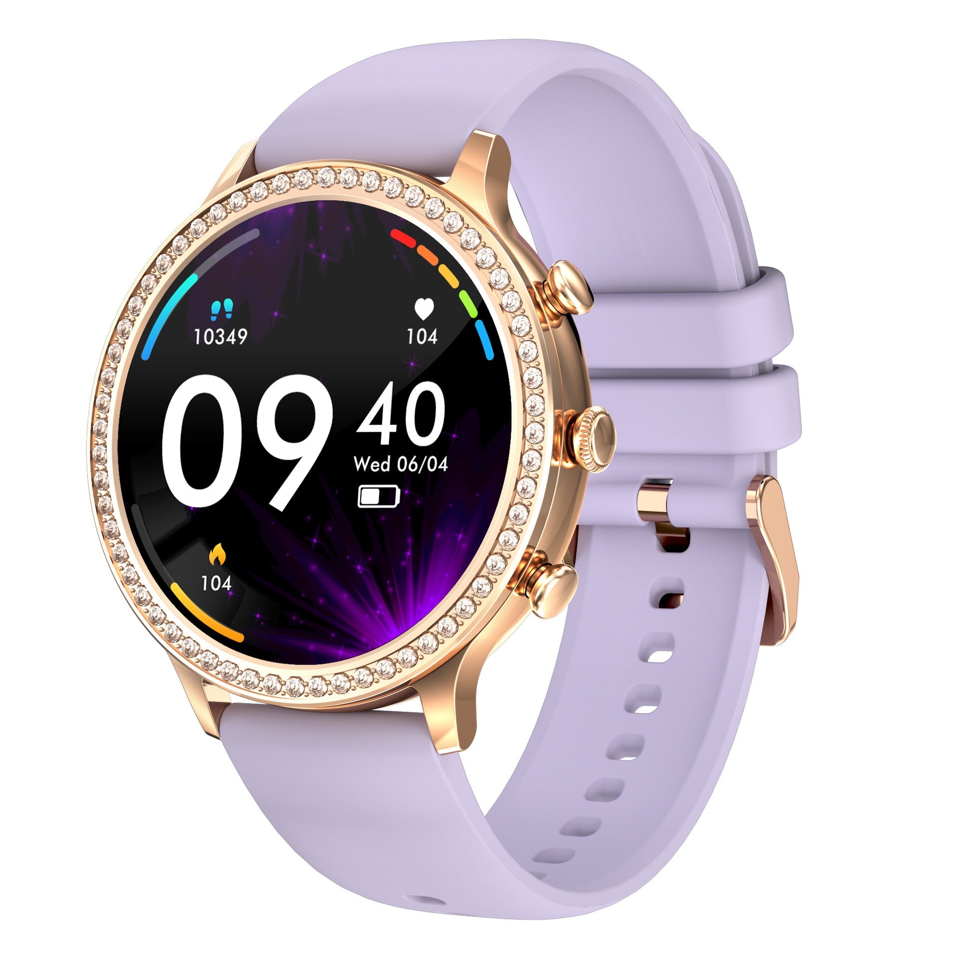 HKM-111123 Women's Bluetooth Smart Silicone Watch with Magnetic Charging and Multiple Color Options