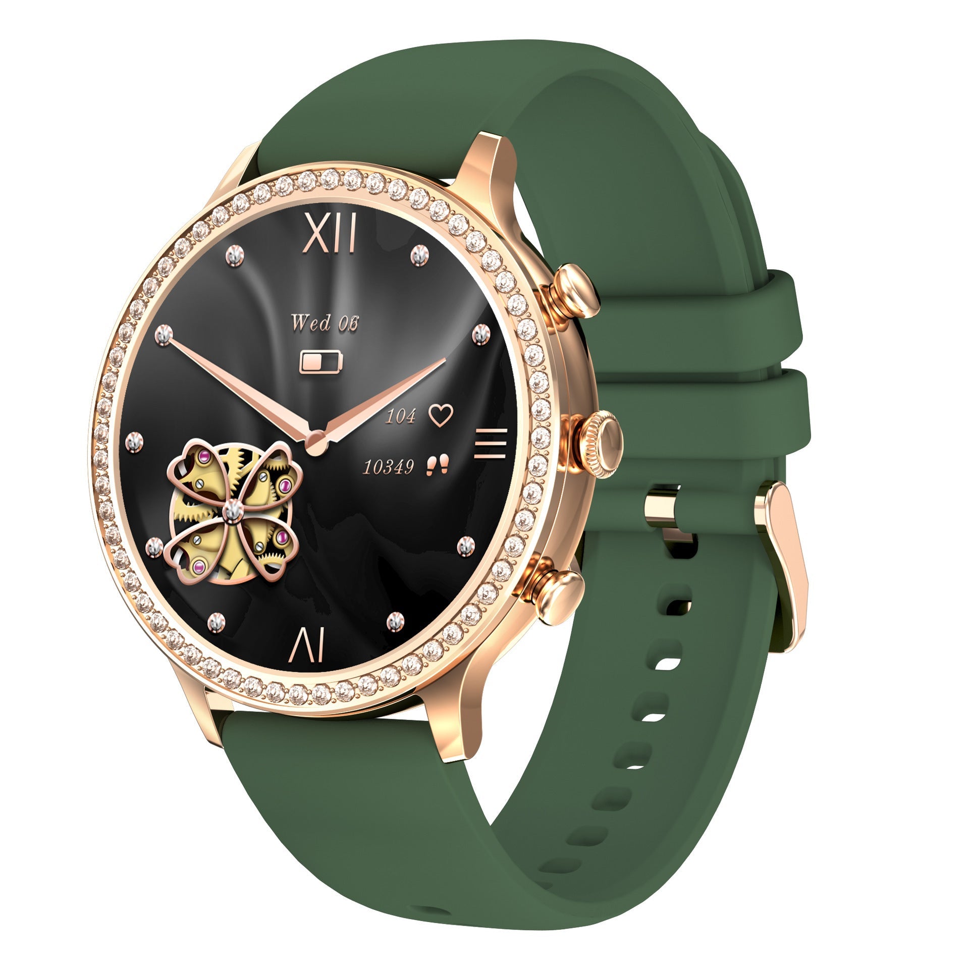 HKM-111123 Women's Bluetooth Smart Silicone Watch with Magnetic Charging and Multiple Color Options