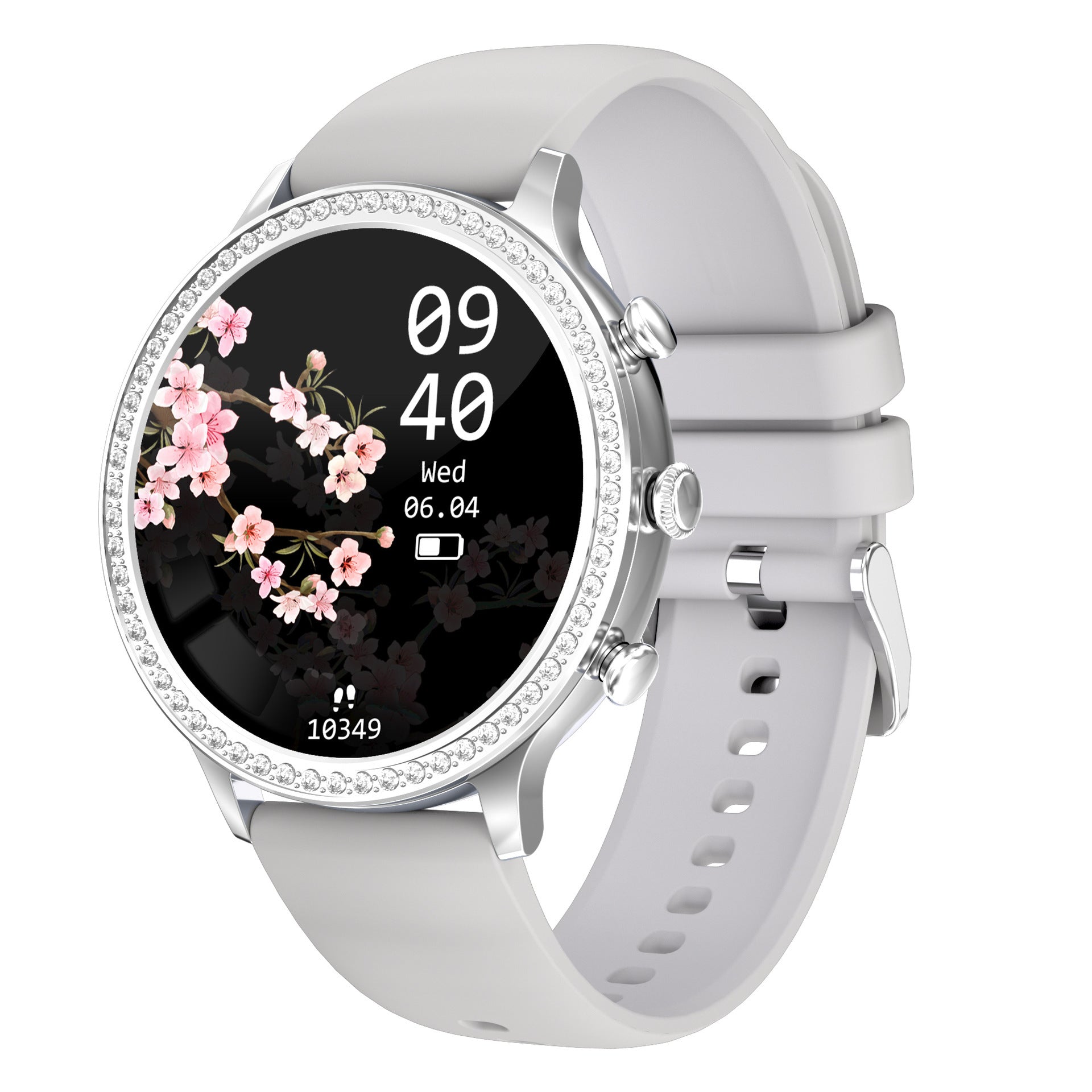 HKM-111123 Women's Bluetooth Smart Silicone Watch with Magnetic Charging and Multiple Color Options
