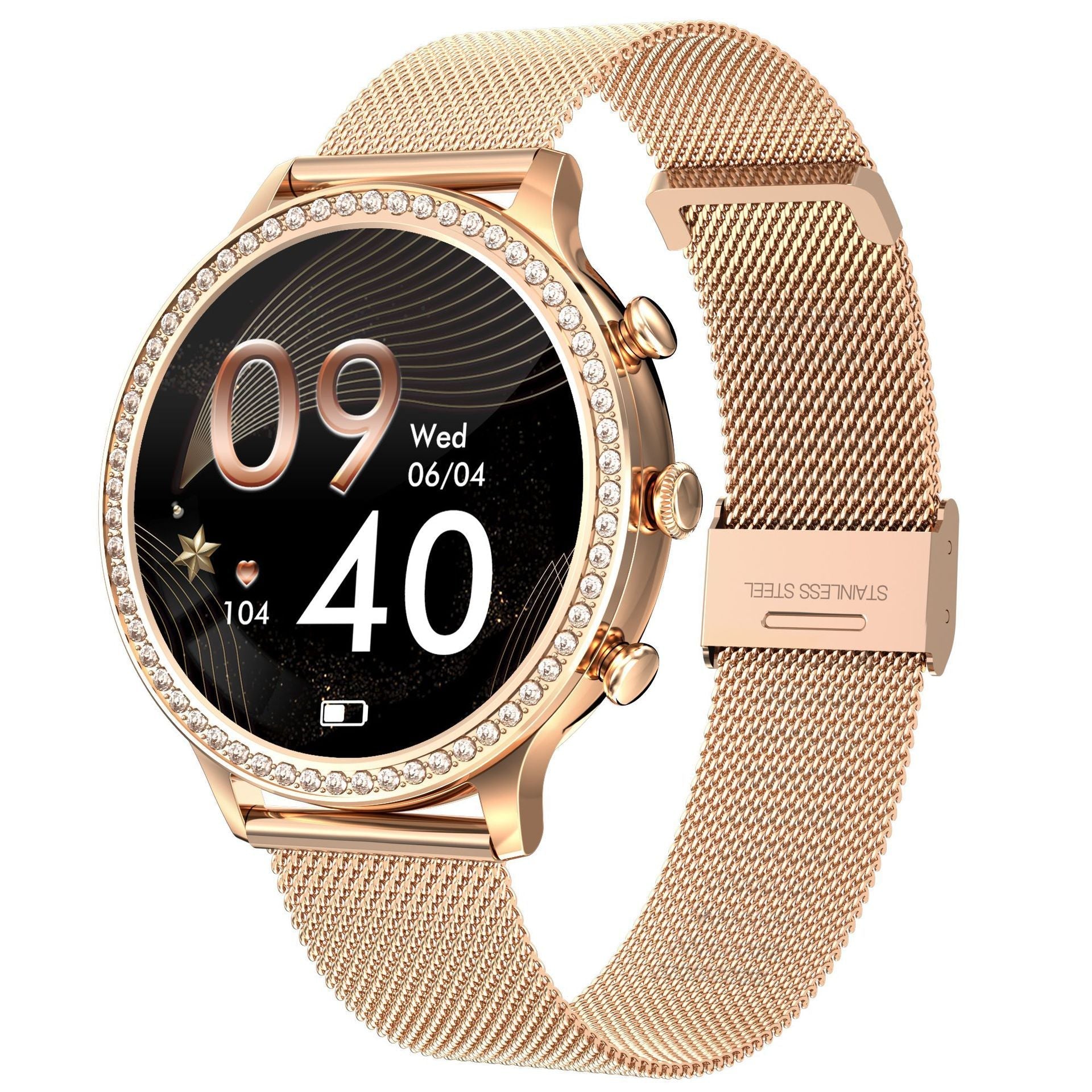 HKM-111123 Women's Bluetooth Smart Silicone Watch with Magnetic Charging and Multiple Color Options