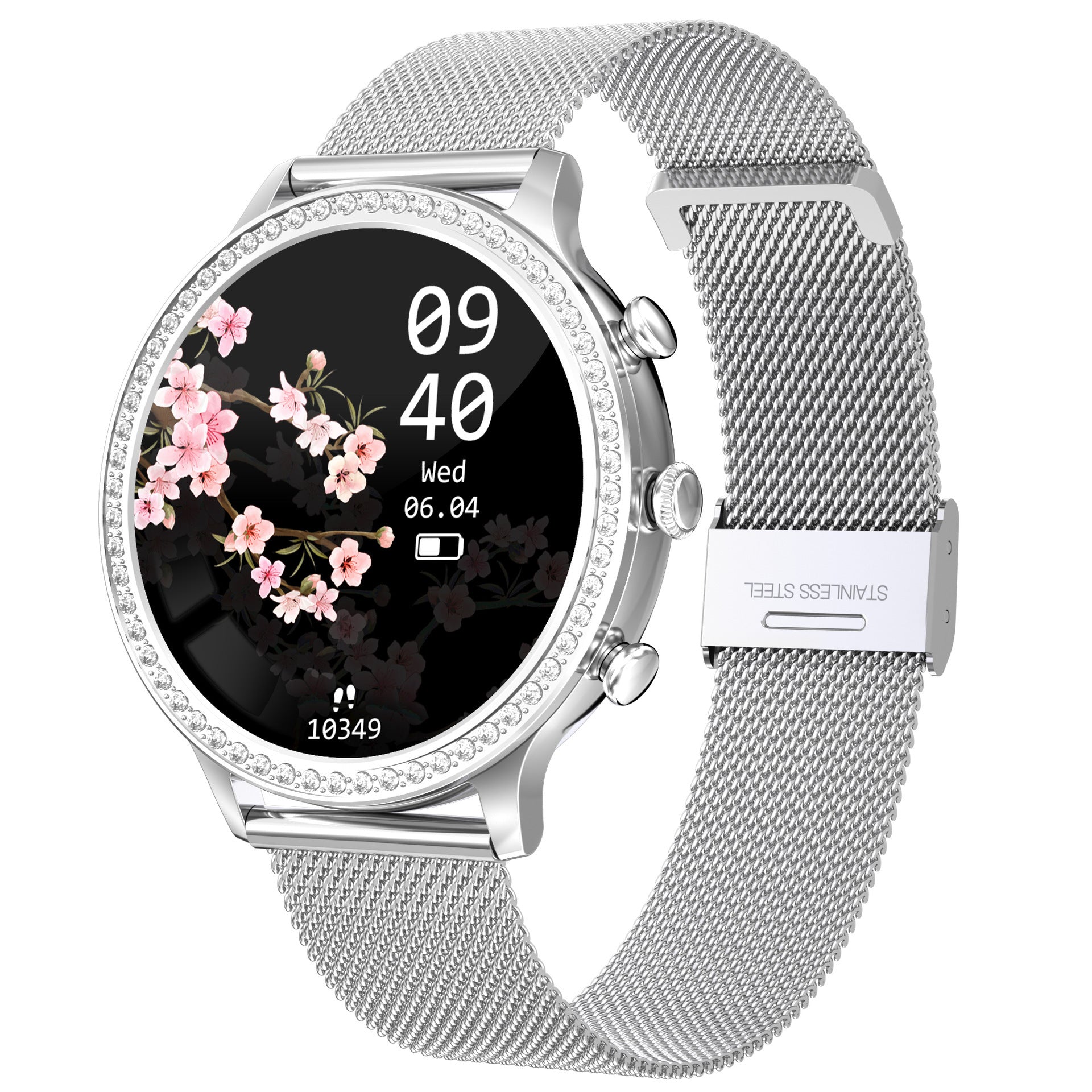 HKM-111123 Women's Bluetooth Smart Silicone Watch with Magnetic Charging and Multiple Color Options