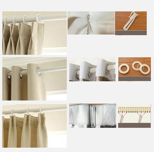 HKM-111315 Pastoral Style Gauze Curtains for Bedroom and Living Room - Light-Filtering Polyester and Cotton Blend