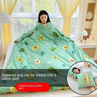 HKM-111571 Cartoon Anime Sleeved Quilt for Students with Pillow - Modern Simple Design