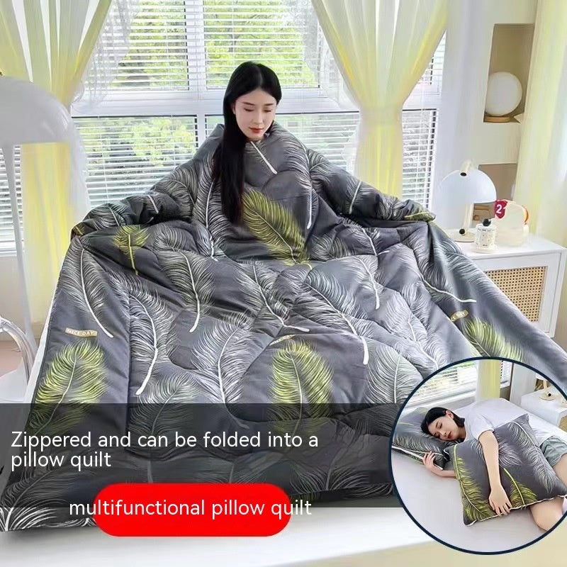 HKM-111571 Cartoon Anime Sleeved Quilt for Students with Pillow - Modern Simple Design