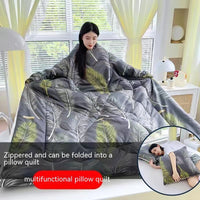 HKM-111571 Cartoon Anime Sleeved Quilt for Students with Pillow - Modern Simple Design