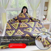 HKM-111571 Cartoon Anime Sleeved Quilt for Students with Pillow - Modern Simple Design