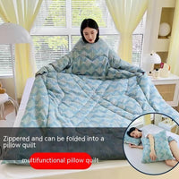 HKM-111571 Cartoon Anime Sleeved Quilt for Students with Pillow - Modern Simple Design