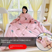 HKM-111571 Cartoon Anime Sleeved Quilt for Students with Pillow - Modern Simple Design