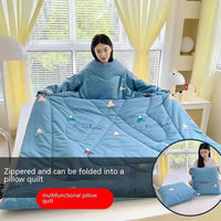 HKM-111571 Cartoon Anime Sleeved Quilt for Students with Pillow - Modern Simple Design