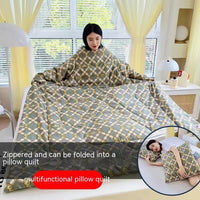 HKM-111571 Cartoon Anime Sleeved Quilt for Students with Pillow - Modern Simple Design