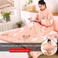 HKM-111571 Cartoon Anime Sleeved Quilt for Students with Pillow - Modern Simple Design