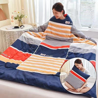 HKM-111571 Cartoon Anime Sleeved Quilt for Students with Pillow - Modern Simple Design