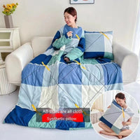 HKM-111571 Cartoon Anime Sleeved Quilt for Students with Pillow - Modern Simple Design