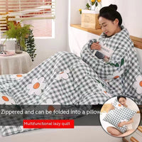 HKM-111571 Cartoon Anime Sleeved Quilt for Students with Pillow - Modern Simple Design