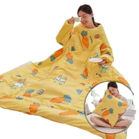 HKM-111571 Cartoon Anime Sleeved Quilt for Students with Pillow - Modern Simple Design