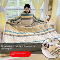 HKM-111571 Cartoon Anime Sleeved Quilt for Students with Pillow - Modern Simple Design