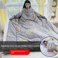 HKM-111571 Cartoon Anime Sleeved Quilt for Students with Pillow - Modern Simple Design