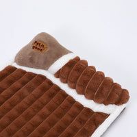 HKM-111571 Large Grid Rabbit Fur Pet Floor Mat in Caramel, Light Green, and Lavender Purple - Multiple Sizes Available