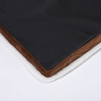 HKM-111571 Large Grid Rabbit Fur Pet Floor Mat in Caramel, Light Green, and Lavender Purple - Multiple Sizes Available