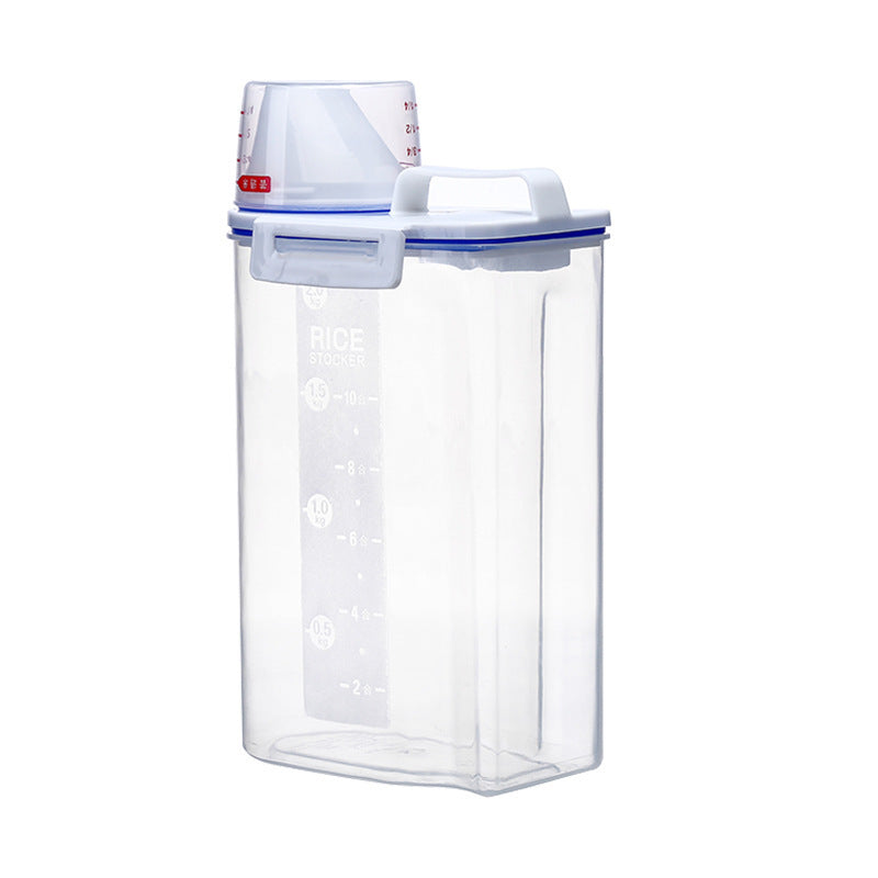 HKM-111635 Hermetically Sealed Pet Food Storage Bucket with Measuring Cup and Large Opening