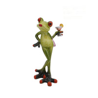 HKM-111699 Resin Frog Decor for Living Room and Study - Pastoral Style Home Accent