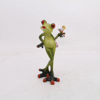 HKM-111699 Resin Frog Decor for Living Room and Study - Pastoral Style Home Accent