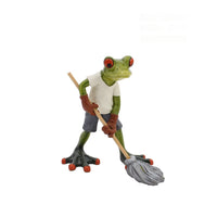 HKM-111699 Resin Frog Decor for Living Room and Study - Pastoral Style Home Accent