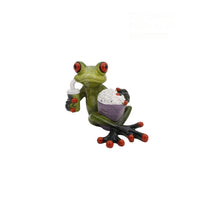 HKM-111699 Resin Frog Decor for Living Room and Study - Pastoral Style Home Accent