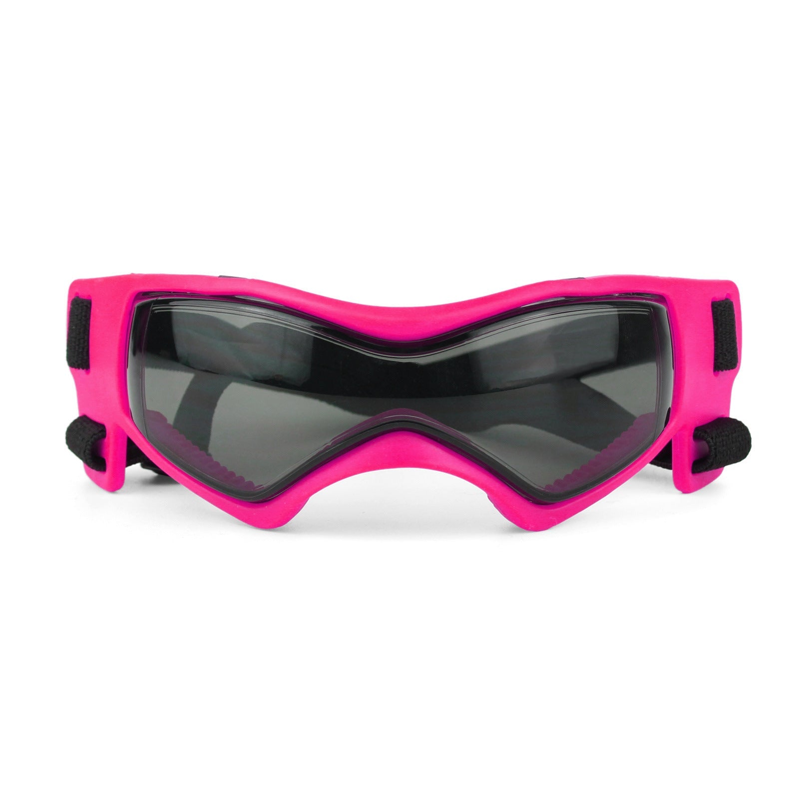 HKM-111763 Pet UV Protective Goggles for Dogs - Adjustable Silicone Frame, Windproof, Sunproof, UV Resistant, Available in Red, Black, Pink