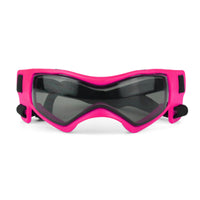 HKM-111763 Pet UV Protective Goggles for Dogs - Adjustable Silicone Frame, Windproof, Sunproof, UV Resistant, Available in Red, Black, Pink