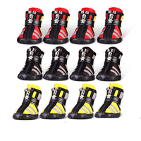 HKM-111763 Wear-Resistant Small Dog Shoes - Set of 4 with High Help Design and Cotton Inside