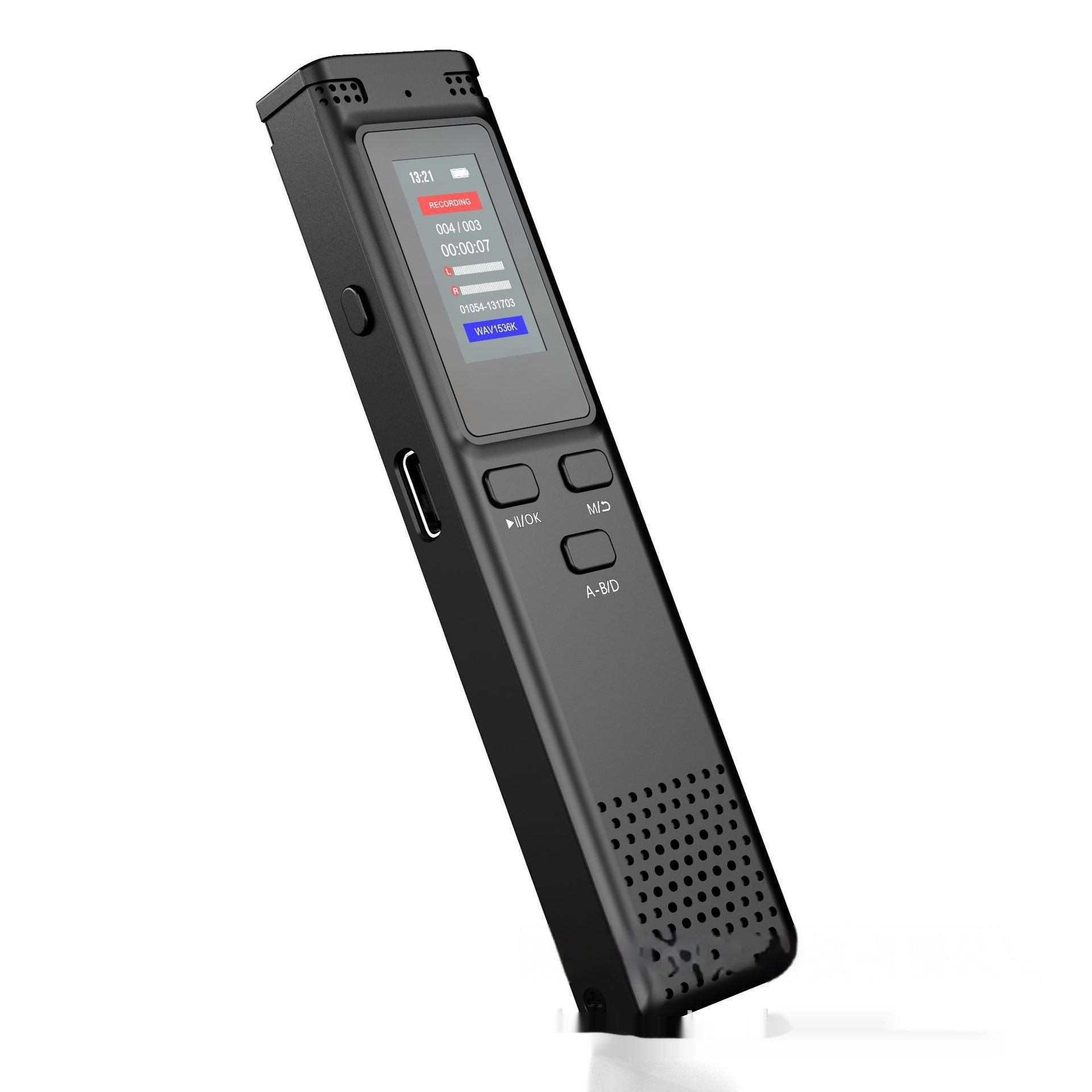 HKM-111827 High-Capacity Audio Recording Pen with HD Noise Reduction, 32GB Storage, Black Design
